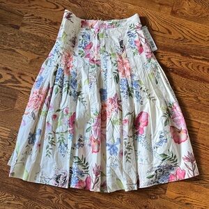 Antonio Melani Floral Pleated Skirt
